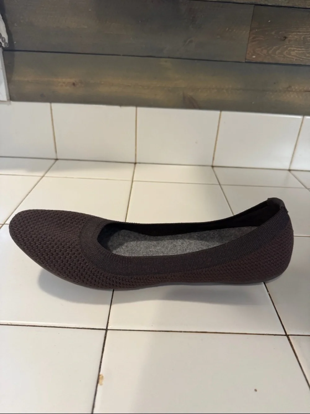 allbirds Tree Breezers Women's Cocoa Brown Knit Ballet Flats Lightweight Size 11